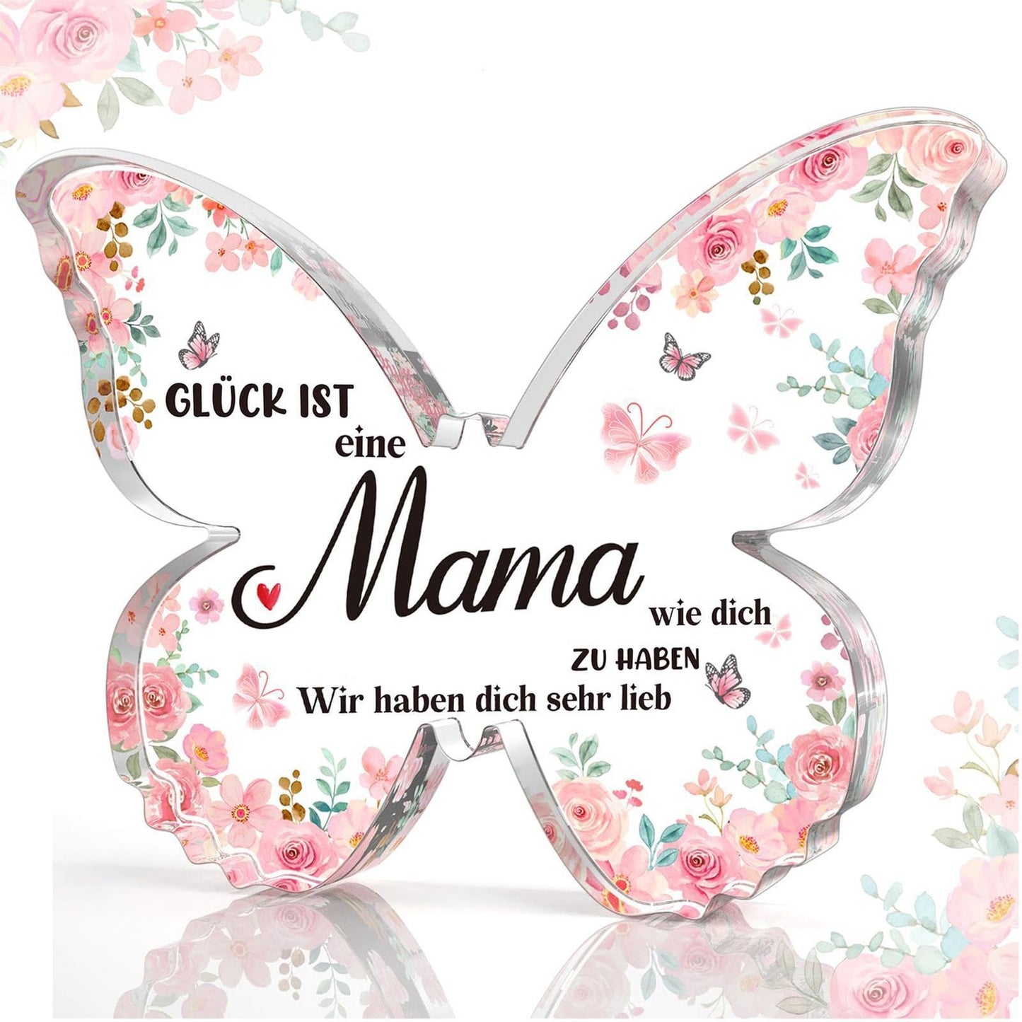 Cadeaux de fête des mères pour maman grand-mère Nana DIY idées de cadeaux d'anniversaire uniques pour maman cadeaux souvenirs en acrylique en forme de papillon pour la fête des mères