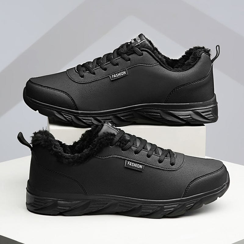 Cuero artificial Piel de algodón Zapatos casuales de cuero para hombres Zapatos cálidos