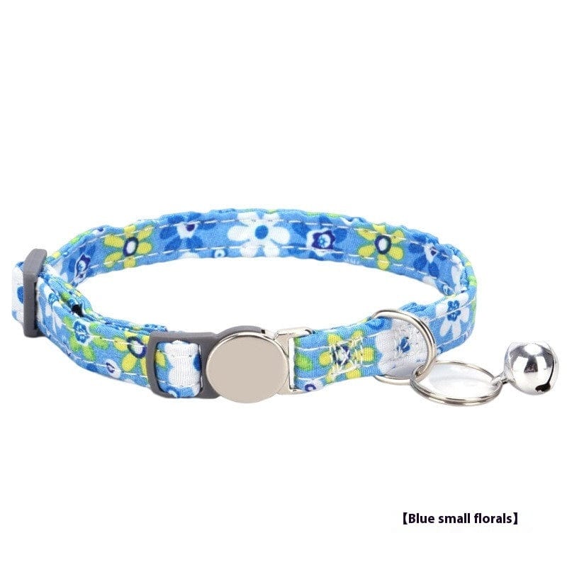 Collier pour chat bohème doux petit motif floral