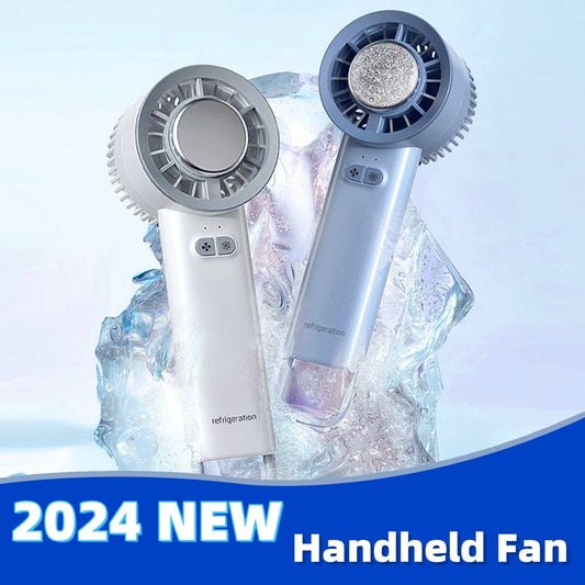 2024 Summer Gadget Handheld Turbo Jet Fan Mini portátil Ice Cold Fan Generación Motor sin escobillas Viento Ventiladores de conductos de alta velocidad Soplador violento