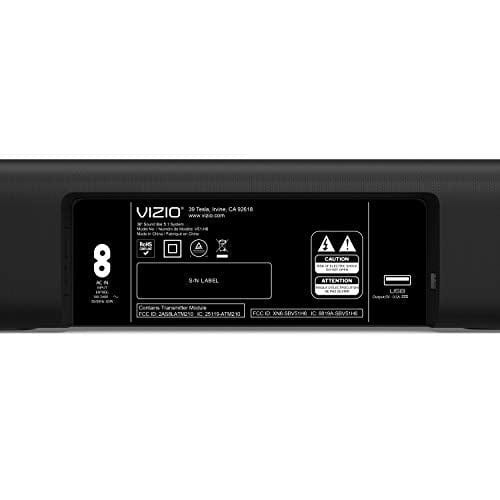 Barre de son Home Cinéma VIZIO V-Series 5.1 avec Dolby Audio, Bluetooth, caisson de basses sans fil, compatible avec assistant vocal, télécommande incluse - V51x-J6 