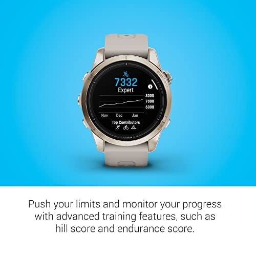 Garmin epix Pro (Gen 2) Sapphire Edition, 51 mm, reloj inteligente de alto rendimiento, tecnología de entrenamiento avanzada, linterna incorporada, negro 