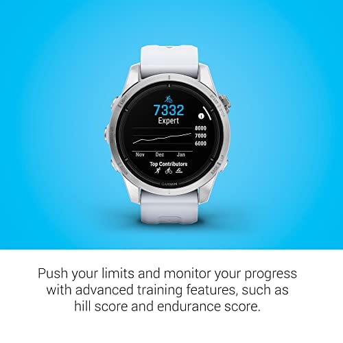 Garmin epix Pro (Gen 2) Sapphire Edition, 51 mm, montre intelligente haute performance, technologie d'entraînement avancée, lampe de poche intégrée, noir 