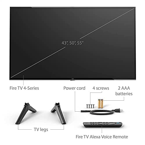 Téléviseur intelligent Amazon Fire TV 50" série 4 4K UHD, diffusez la télévision en direct sans câble