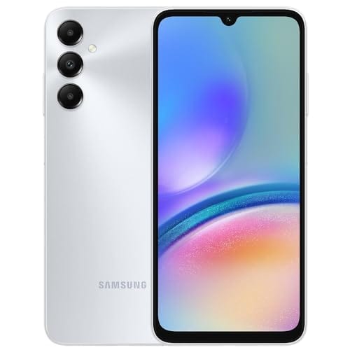 Samsung Galaxy A05s (SM-A057M/DS), 128 GB 4 GB RAM, Dual SIM, GSM desbloqueado de fábrica, versión internacional (paquete de cargador de pared) (violeta claro) 