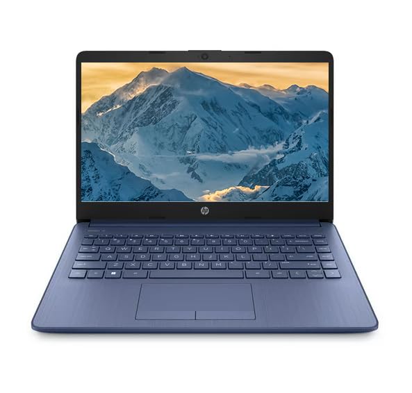 HP más nuevo portátil ultraligero de 14" para estudiantes y empresas, Intel Quad-Core N4120, 8 GB de RAM, 192 GB de almacenamiento (64 GB eMMC+128 GB Micro SD), 1 año de Office 365, cámara web, HDMI, WiFi, USB-A y C, Win 11 S 