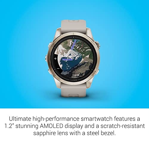 Garmin epix Pro (Gen 2) Sapphire Edition, 51 mm, montre intelligente haute performance, technologie d'entraînement avancée, lampe de poche intégrée, noir 