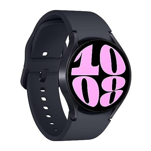 SAMSUNG Galaxy Watch 6 Montre intelligente Bluetooth 40 mm, tracker d'activité, zones RH personnalisées, coaching avancé du sommeil, moniteur cardiaque, capteur BIA, informations sur la santé et le bien-être, grand écran, version américaine, graphite 