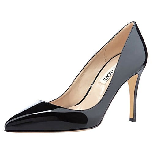 JOY IN LOVE Women's Pumps Shoes 3.5" High Heels Pointy Toe Stiletto Pumps