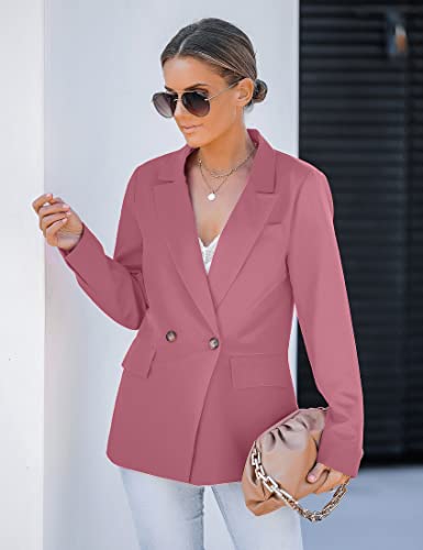 luvamia Blazer veste pour femme travail décontracté bureau à manches longues mode habillé tenue d'affaires 