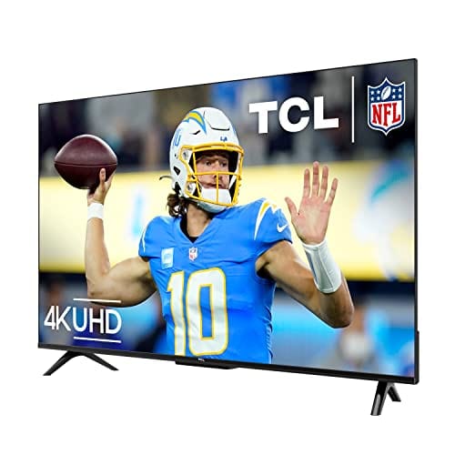 TCL 50-Inch Class S4 4K LED Smart TV with Google (50S450G, 2023 Model), Dolby Vision, HDR Pro, Atmos, Assistant Built-in Voice Remote, Works Alexa, Streaming UHD Television