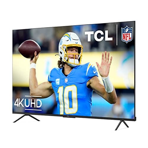 TCL 50-Inch Class S4 4K LED Smart TV with Google (50S450G, 2023 Model), Dolby Vision, HDR Pro, Atmos, Assistant Built-in Voice Remote, Works Alexa, Streaming UHD Television