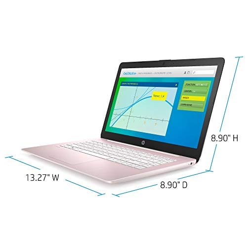 Computadora portátil HP Stream HD BrightView de 14", Intel Celeron N4120, 16 GB de RAM, 256 GB de almacenamiento (tarjeta USB de 128 GB Emmc+ de 128 GB), gráficos Intel UHD, cámara web de 720p, Wi-Fi, 1 año de Office 365, Win 11 S, dorado 