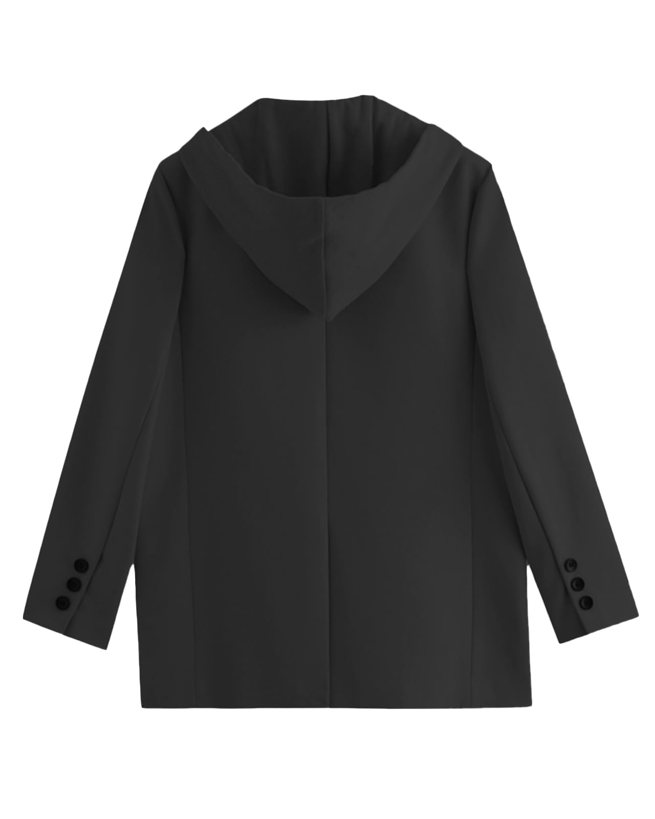 Mina – veste blazer surdimensionnée pour femmes, à capuche, nouvelle collection 2024, quatre saisons, grande taille, décontractée, ouverte sur le devant, costume de travail (XS-XXL) 