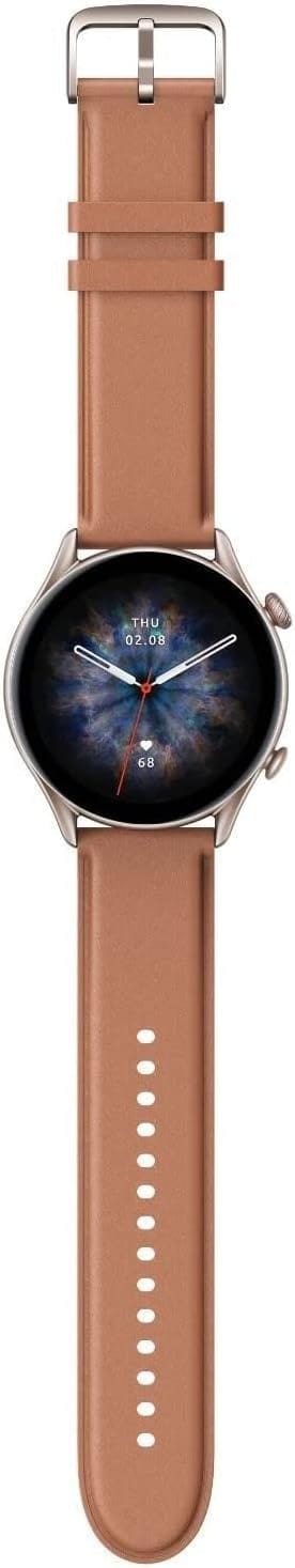 Montre intelligente Amazfit GTR 3 Pro pour hommes, autonomie de 12 jours, Alexa intégrée, appels et SMS Bluetooth, GPS et 150 modes sportifs, écran AMOLED 1,45", montre de fitness avec suivi de fréquence cardiaque SpO2, noir 