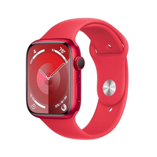 Apple Watch Series 9 [GPS + Cellular 45mm] Smartwatch with Pink Aluminum Case with Pink Sport Band M/L. Fitness Tracker, Blood Oxygen & ECG Apps, Always-On Retina Display (Renewed)