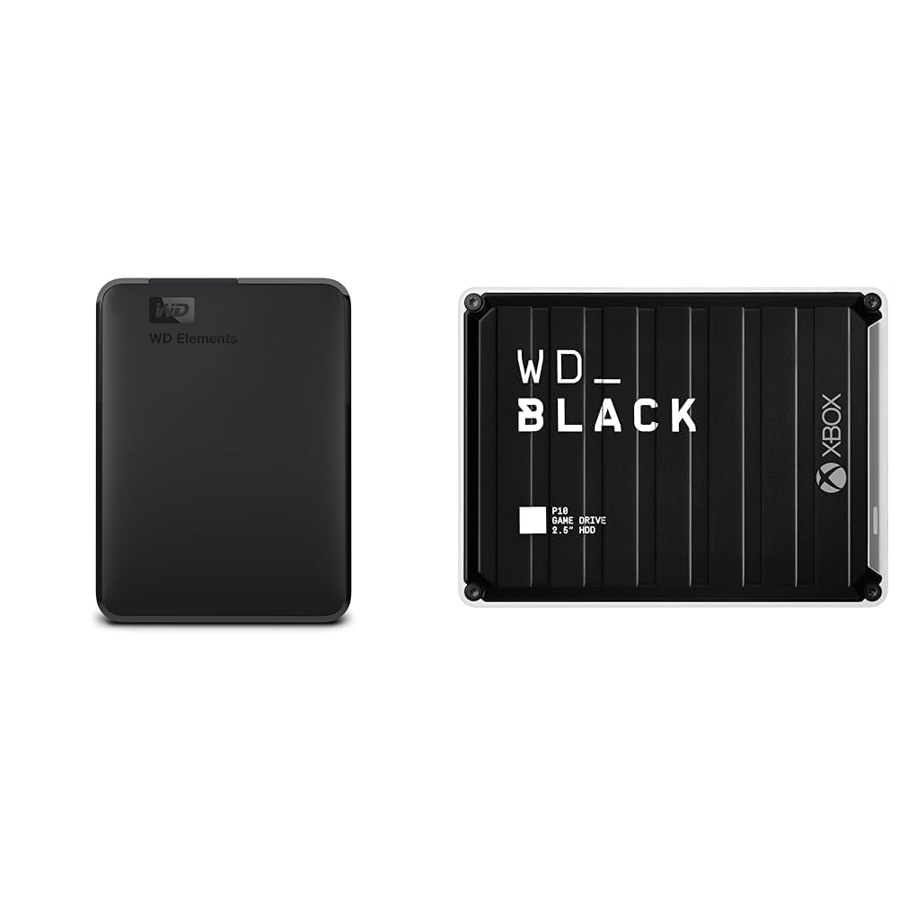 Western Digital Elements Disco duro portátil de 2 TB, disco duro externo, USB 3.0 para PC y Mac, listo para enchufar y usar - WDBU6Y0020BBK-WESN 