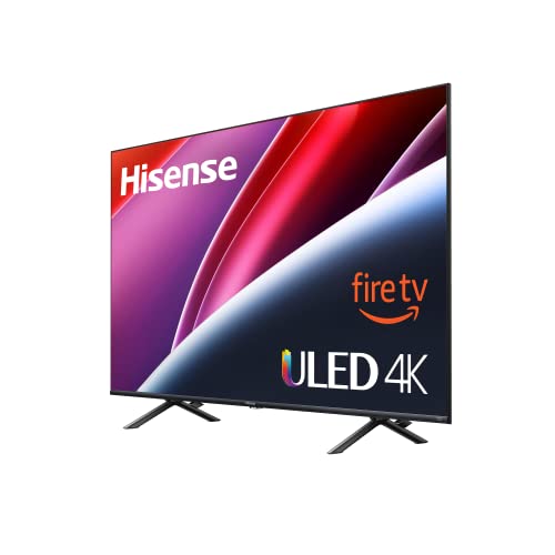 Hisense Classe U6HF Série ULED 4K UHD Smart Fire TV (58U6HF) – QLED, Dolby Vision 600 Nit, HDR 10 plus, taux de mouvement de 240, télécommande vocale, compatible avec Alexa, noir