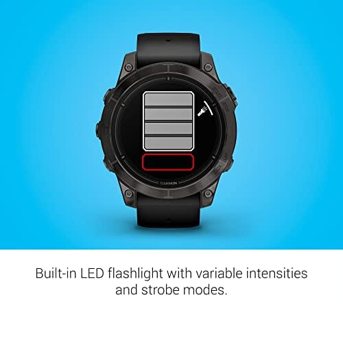 Garmin epix Pro (Gen 2) Sapphire Edition, 51mm, High Performance Smartwatch, Advanced Training Technology, Built-in Flashlight, Black