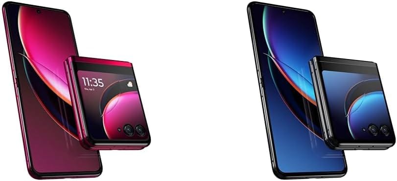 Motorola Razr+ | 2023 | Débloqué | Fabriqué pour les États-Unis 8/256 | Appareil photo 32 MP | Magenta, 73,95 x 170,83 x 6,99 mm 