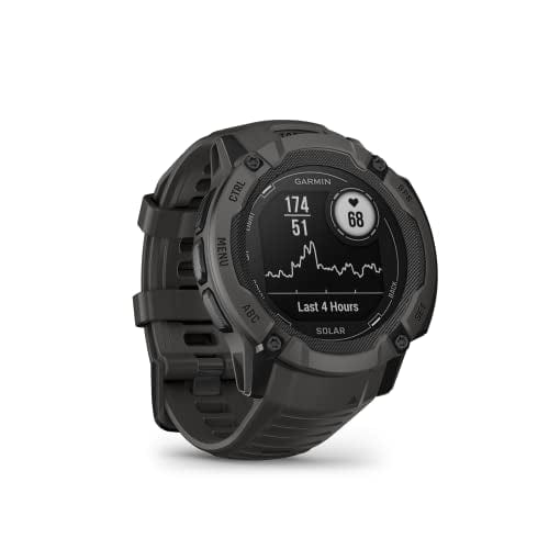 Garmin Instinct 2X Solar, Rugged GPS Smartwatch, Built-in Flashlight, Solar Charging Capability, Multi-Band GNSS, Moss