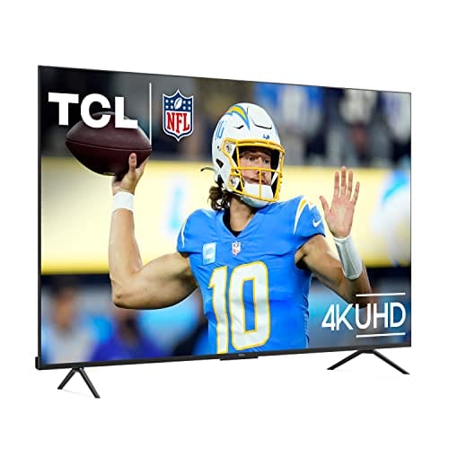 TCL 50-Inch Class S4 4K LED Smart TV with Google (50S450G, 2023 Model), Dolby Vision, HDR Pro, Atmos, Assistant Built-in Voice Remote, Works Alexa, Streaming UHD Television