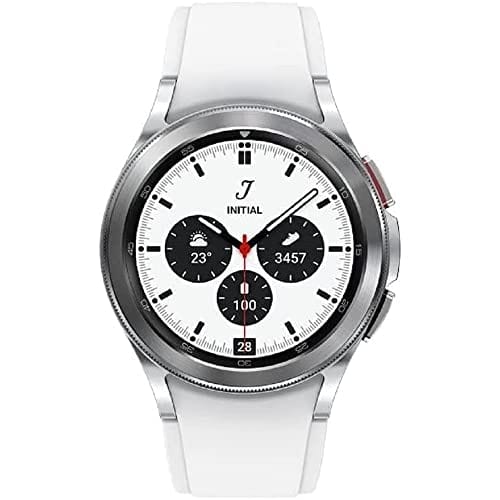 Samsung Electronics Galaxy Watch 4 Classic 46 mm Montre intelligente avec moniteur ECG pour la santé, le fitness, la course à pied, les cycles de sommeil, détection de chute GPS, Bluetooth, version américaine, noir (renouvelé) 