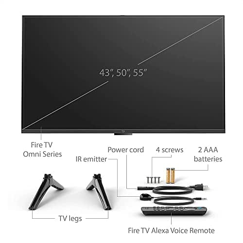 Téléviseur intelligent Amazon Fire TV 75" Omni Series 4K UHD avec Dolby Vision, mains libres avec Alexa