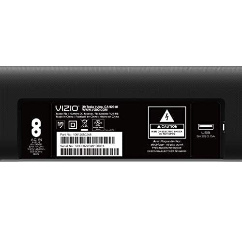 VIZIO V-Series 5.1 Home Theater Sound Bar with Dolby Audio, Bluetooth, Wireless Subwoofer, Voice Assistant Compatible, Includes Remote Control - V51x-J6