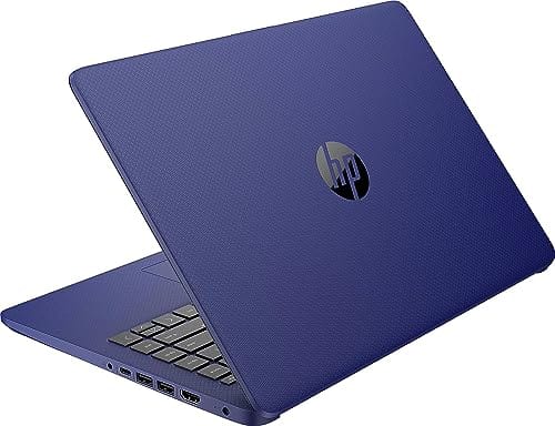 HP más nuevo portátil ultraligero de 14" para estudiantes y empresas, Intel Quad-Core N4120, 8 GB de RAM, 192 GB de almacenamiento (64 GB eMMC+128 GB Micro SD), 1 año de Office 365, cámara web, HDMI, WiFi, USB-A y C, Win 11 S 