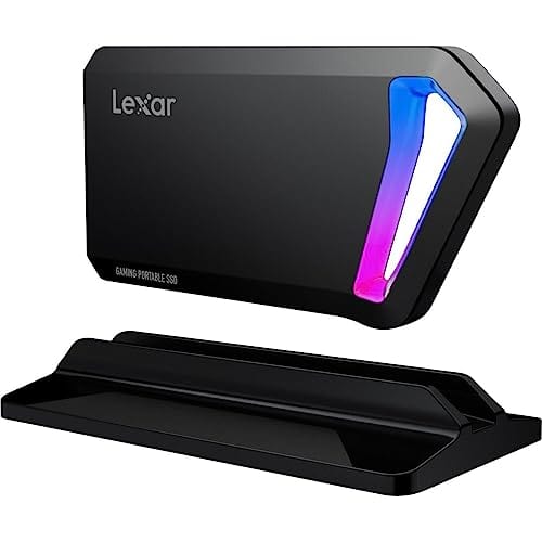 Lexar SSD portable SL500 2 To, jusqu'à 2 000 Mo/s en lecture, compatible avec ordinateurs portables de type C, iPhone 15, smartphones, tablettes, PS5, Xbox, USB 3.2 Gen 2x2, fin et léger, SSD externe (LSL500X002T-RNBNU) 