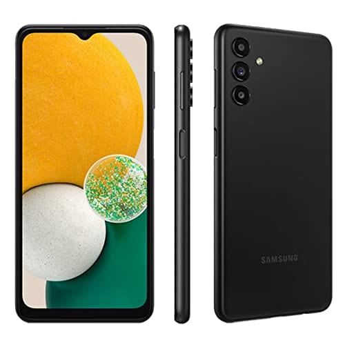 Samsung Galaxy A13 5G Téléphone portable AT&amp;T GSM débloqué Android 64 Go, batterie longue durée, stockage extensible, appareil photo triple objectif, écran infini, noir (renouvelé) 