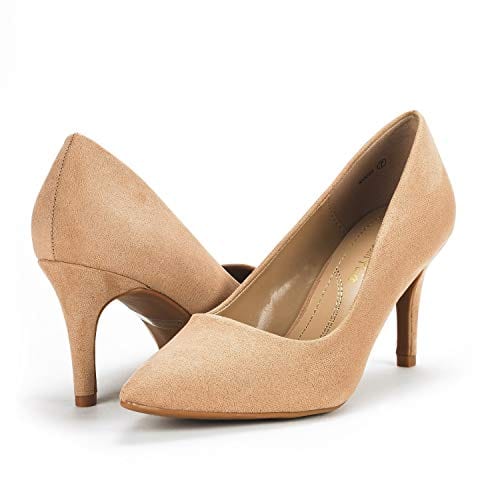 DREAM PAIRS Women's High Stiletto Heels Closed Pointed Toe Dress Pumps Shoes for Wedding Work Office Business, 3 Inches