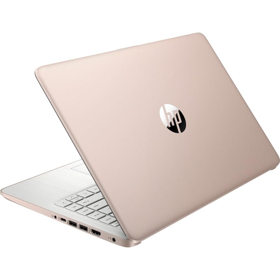 Laptop HP 14, Intel Celeron N4020, 4 GB de RAM, 64 GB de almacenamiento, pantalla HD Micro-edge de 14 pulgadas, Windows 11 Home, delgada y portátil, gráficos 4K, un año de Microsoft 365 (14-dq0040nr, blanco copo de nieve) 