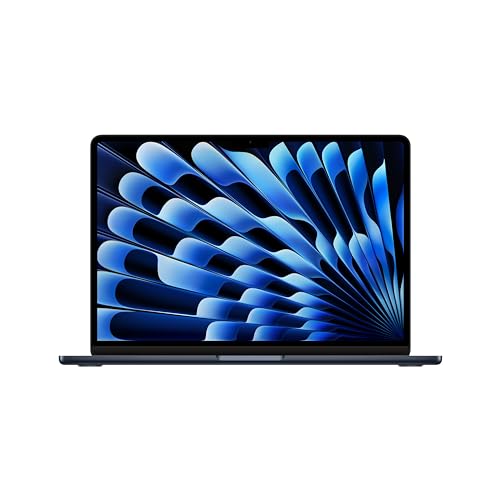 Apple 2024 MacBook Air 13-inch Laptop with M3 chip: 13.6-inch Liquid Retina Display, 8GB Unified Memory, 256GB SSD Storage, Backlit Keyboard, 1080p FaceTime HD Camera, Touch ID; Midnight