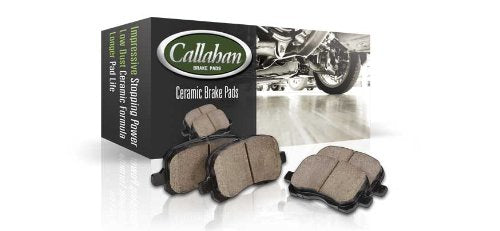 Callahan Rotores de disco de freno ranurados perforados traseros y pastillas de freno de cerámica + kit de freno de hardware para Toyota Venza 2009 2010 2011 2012 2013 2014 2015 2016 