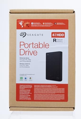 Seagate Portable 2TB External Hard Drive HDD — USB 3.0 for PC, Mac, PlayStation, & Xbox -1-Year Rescue Service (STGX2000400)