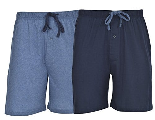 Hanes Men's 2-Pack Cotton Knit Shorts Waistband & Pockets, Assorted Colors and Sizes