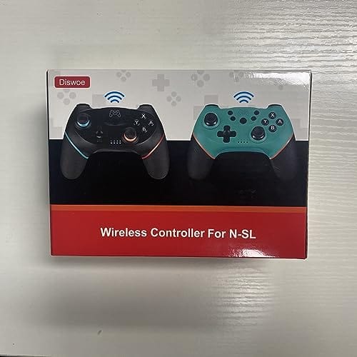 Diswoe Controlador inalámbrico actualizado para Switch/Lite/OLED Pro Controller para Switch Remote Joystick Gamepad Soporta Wake Up, Gyro Axis, Turbo, Dual Vibration y función de captura de pantalla 