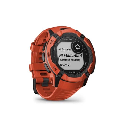 Garmin Instinct 2X Solar, montre intelligente GPS robuste, lampe de poche intégrée, capacité de charge solaire, GNSS multibande, mousse 