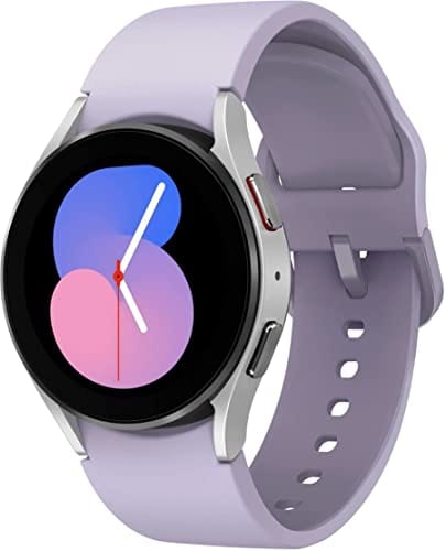 SAMSUNG Galaxy Watch 5 Montre intelligente Bluetooth 44 mm avec suivi du corps, de la santé, de la forme physique et du sommeil, batterie améliorée, verre saphir, suivi GPS amélioré, version américaine, gris (renouvelé) 