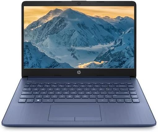 HP más nuevo portátil ultraligero de 14" para estudiantes y empresas, Intel Quad-Core N4120, 8 GB de RAM, 192 GB de almacenamiento (64 GB eMMC+128 GB Micro SD), 1 año de Office 365, cámara web, HDMI, WiFi, USB-A y C, Win 11 S 