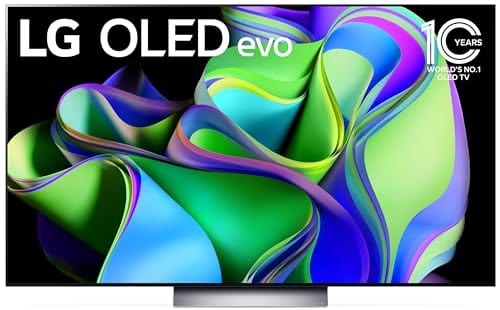 LG C3 Series Televisor inteligente de pantalla plana con procesador OLED evo 4K de 65 pulgadas para juegos con control remoto mágico OLED65C3PUA con tecnología AI, 2023 con Alexa incorporado