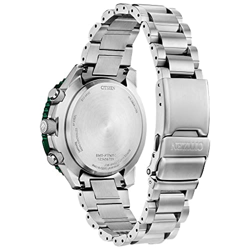 Citizen Reloj cronógrafo piloto Promaster Air Eco-Drive para hombre, tecnología de cronometraje atómico, hora de 12/24 horas, indicador de reserva de marcha, manecillas y marcadores luminosos, cristal de zafiro 