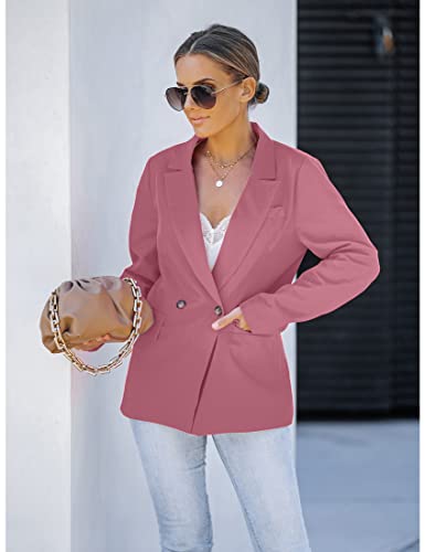 luvamia Blazer Chaquetas para mujer Trabajo Casual Oficina Manga Larga Moda Elegante Trajes de Negocios 