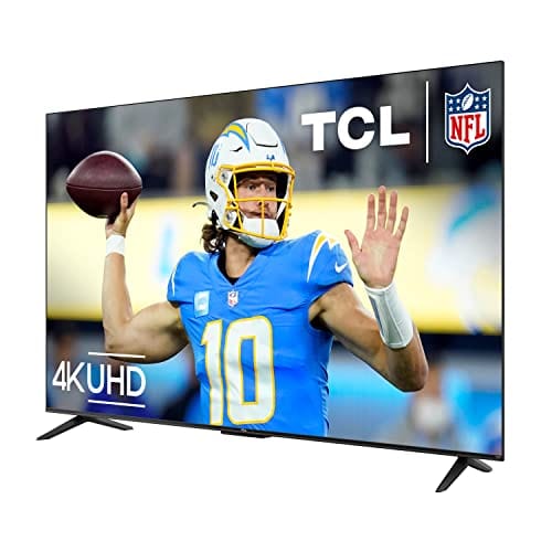 Téléviseur intelligent LED TCL 50 pouces classe S4 4K avec Roku TV (50S450R, modèle 2023), Dolby Vision, HDR, Dolby Atmos, fonctionne avec Alexa, Google Assistant et compatibilité Apple HomeKit, télévision UHD en streaming 