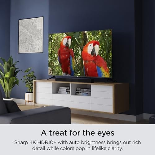 Roku 50" Select Series 4K HDR Smart RokuTV avec télécommande vocale améliorée, image 4K brillante, luminosité automatique et diffusion en continu fluide 