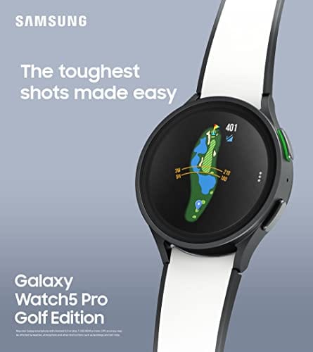 Reloj inteligente Samsung Galaxy Watch 5 Pro de 45 mm con GPS, frecuencia cardíaca, seguimiento de actividad física - Titanio, cristal de zafiro, batería mejorada 