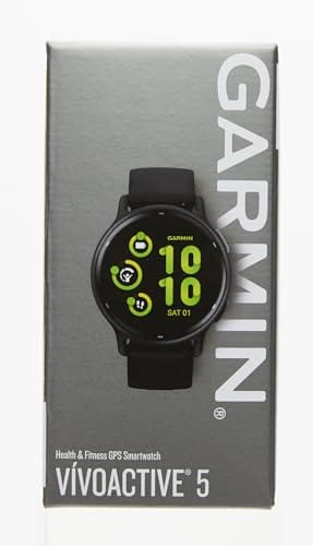 Garmin vívoactive 5, Health and Fitness GPS Smartwatch, AMOLED Display, Up to 11 Days of Battery, Black