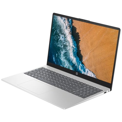 Laptop portátil HP de 15.6" (incluye 1 año de Microsoft 365), pantalla HD, procesador Intel Quad-Core N200, 16 GB de RAM, 128 GB de almacenamiento, Wi-Fi 5, cámara web, HDMI, teclado numérico, Windows 11 Home, rojo 